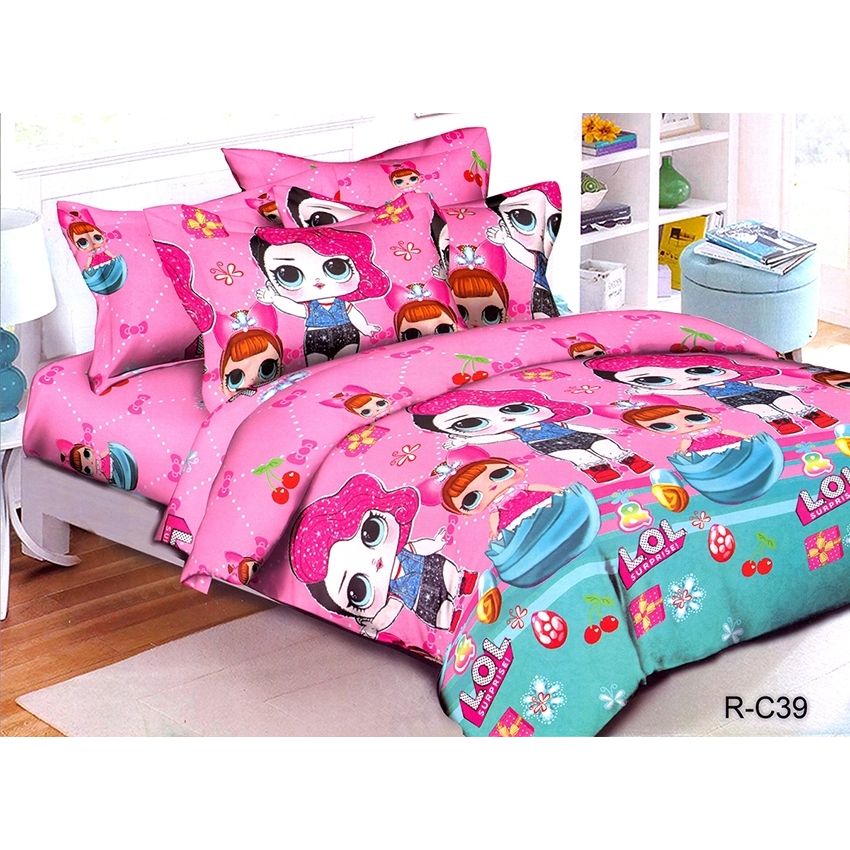 Комплект постільної білизни TAG Tekstil 1.5-спальний Рожевий 000143150 (R-C39) - фото 1