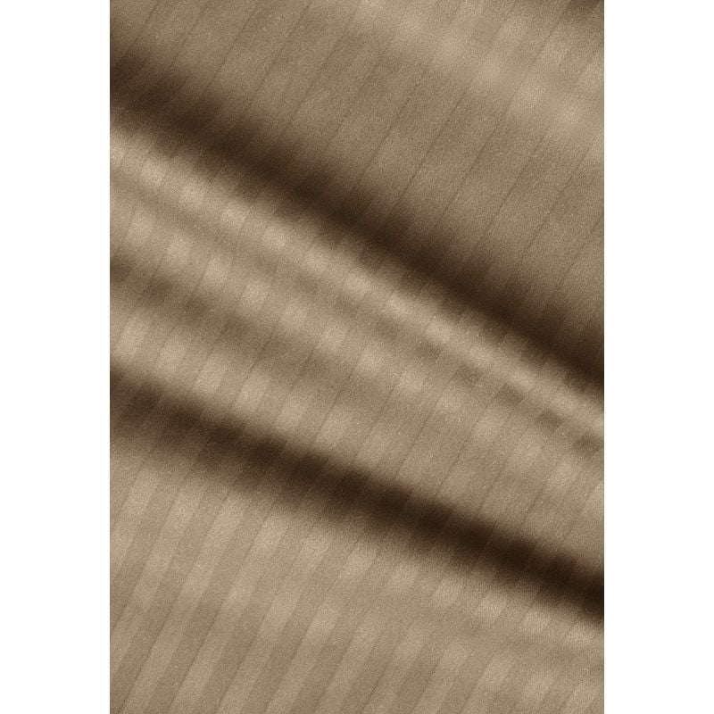 Простирадло на резинці LightHouse Sateen Stripe Brown 200х180 см коричневе (603920) - фото 2