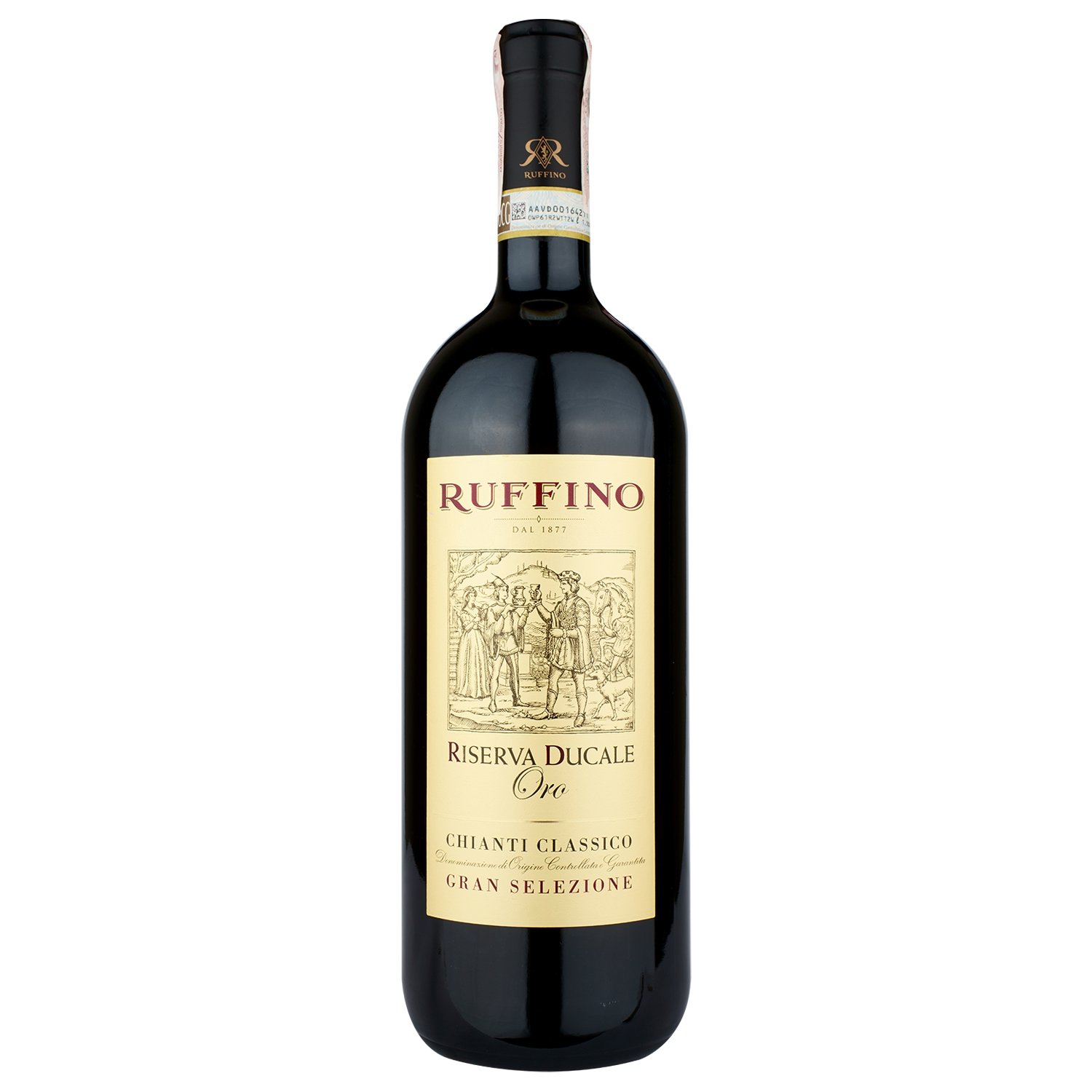 Вино Ruffino Riserva Ducale Oro Chianti Classico Riserva Gran Selezione 2014, красное, сухое, 1,5 л (91702) - фото 1