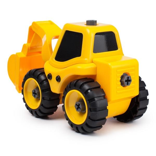 Трактор з екскаваторною установкою Kaile Toys, жовтий (KL702-1) - фото 7