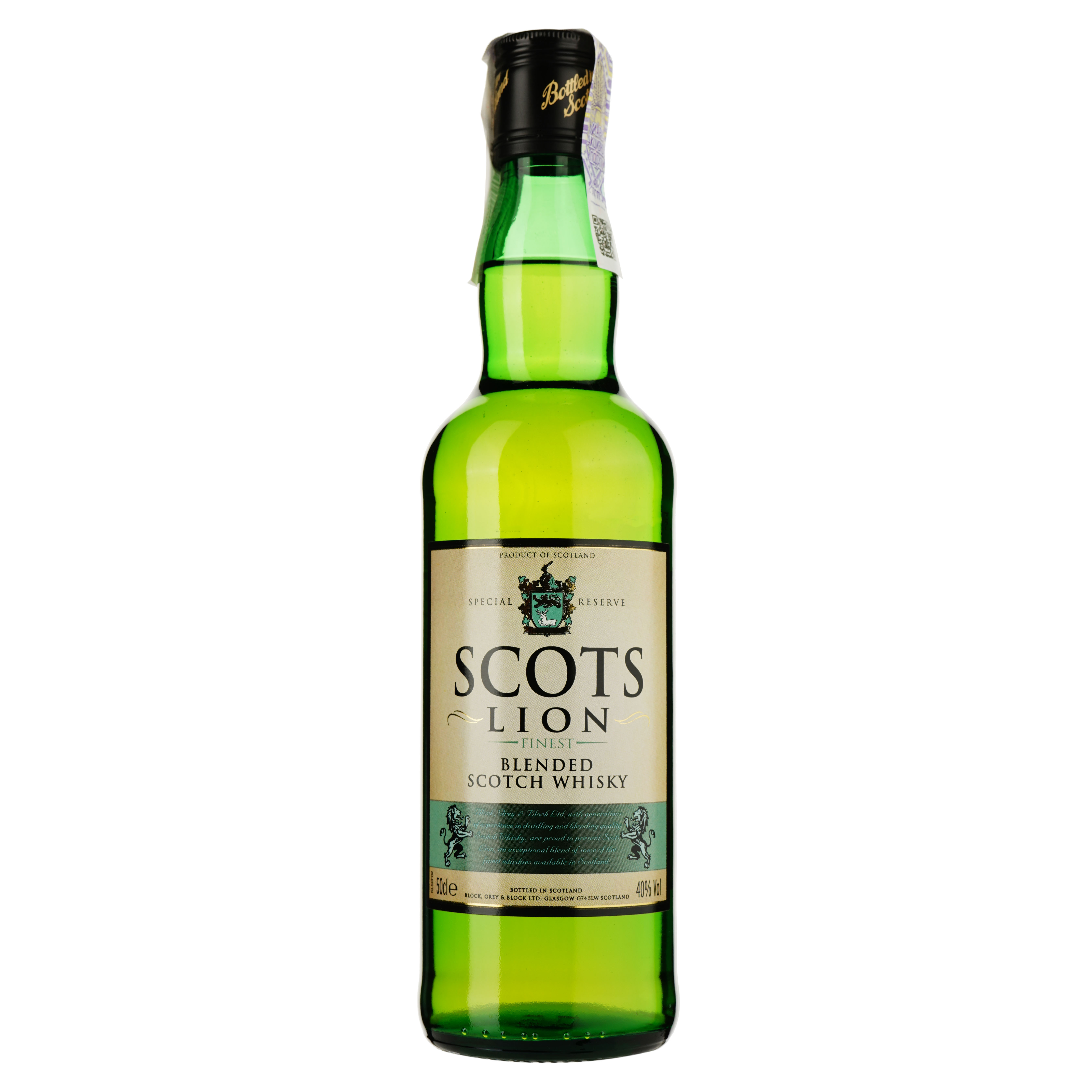Віскі Scots Lion Blended, 40%, 0,5 л - фото 1