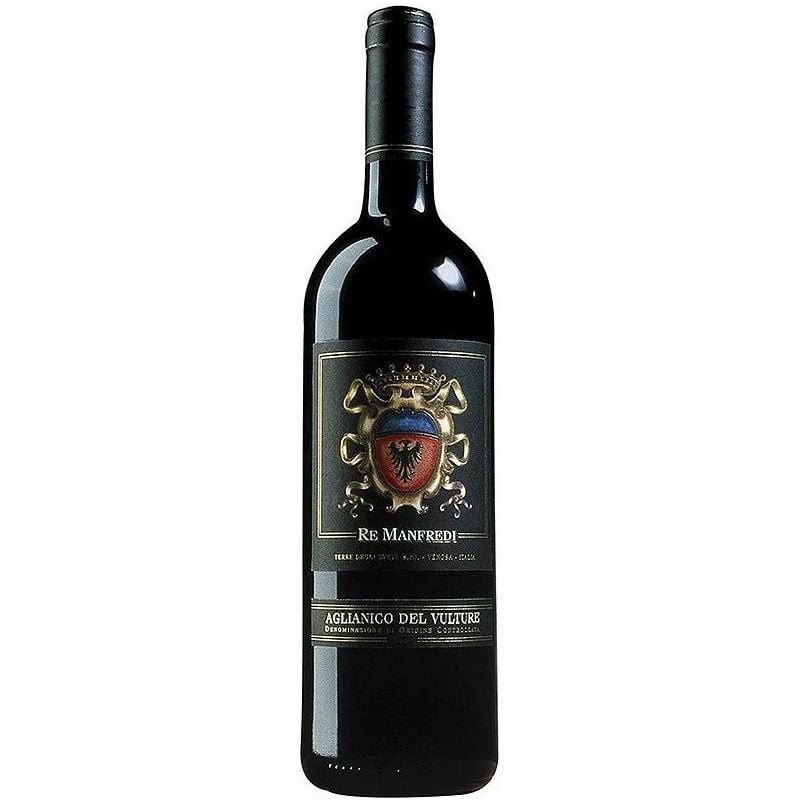 Вино Re Manfredi Aglianico del Vulture GIV, червоне, сухе, 14,5%, 0,75 л (8000009208713) - фото 1