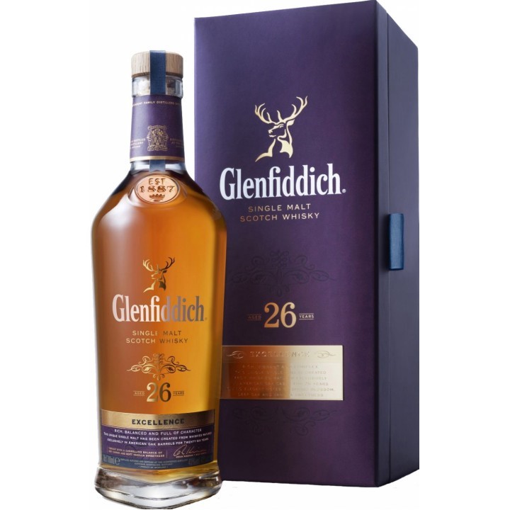 Виски Glenfiddich Excellence Single Malt Scotch, 26 лет, 43%, 0,7 л (644385) - фото 1