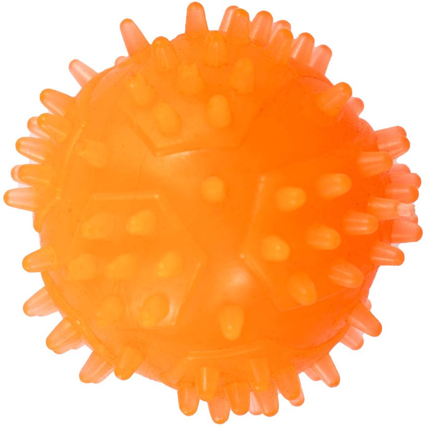 Іграшка для собак Agility м'яч з шипами 7.5 см помаранчева - фото 1
