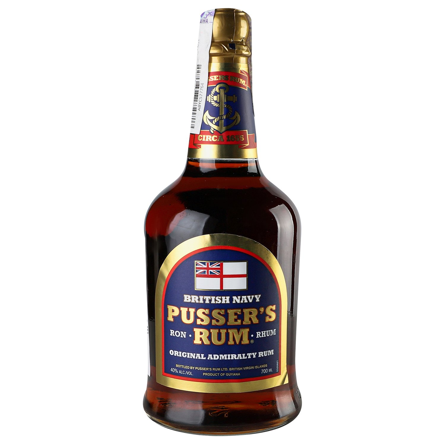 Ром Pusser's Blue Label Rum, 40%, 0,7 л (871951) - фото 1