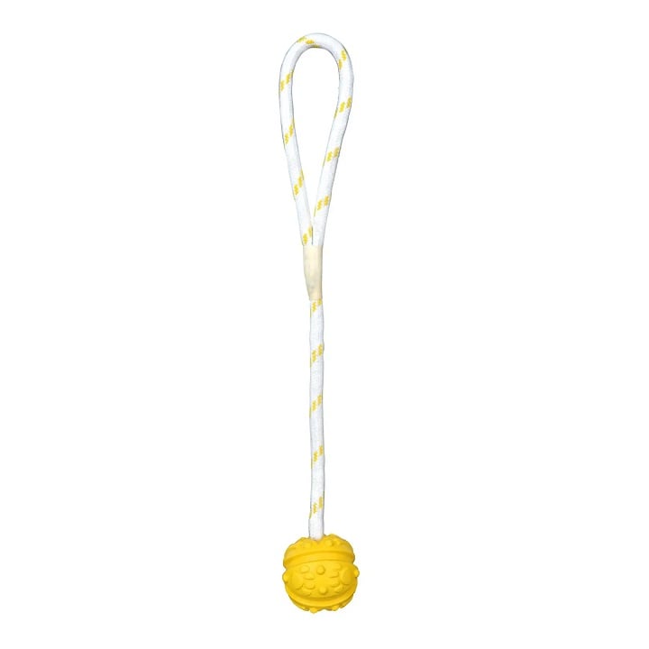 Игрушка для собак Trixie Мяч на верёвке с ручкой, 35 см, в ассортименте (33482) - фото 2
