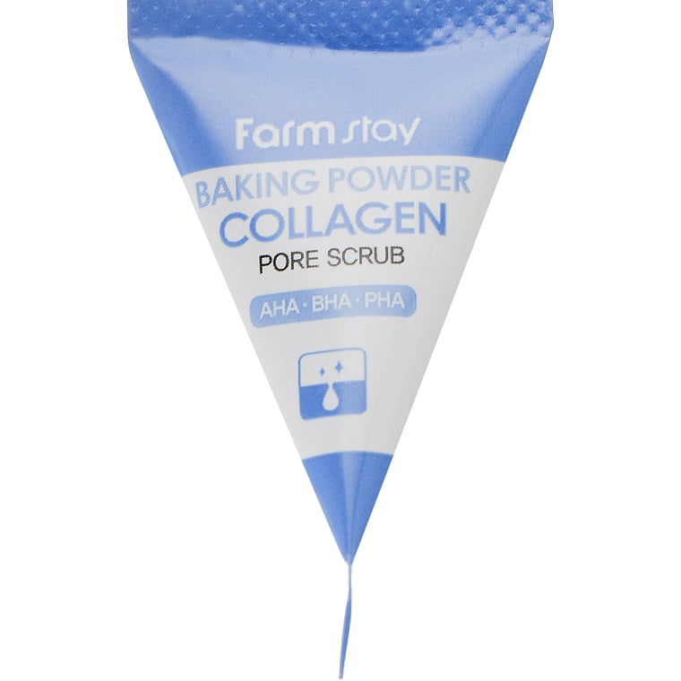 Скраб для обличчя FarmStay Collagen Baking Powder Pore Scrub 25 шт. х 7 мл - фото 1