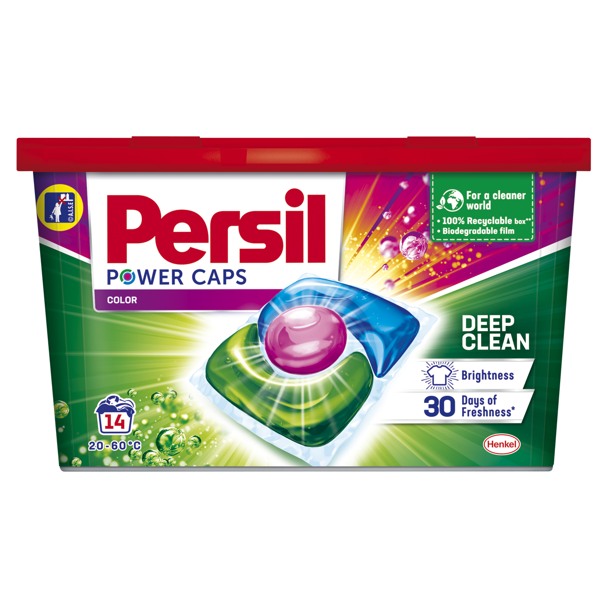 Капсули для прання Persil Power Caps Колор, 14 шт. - фото 1