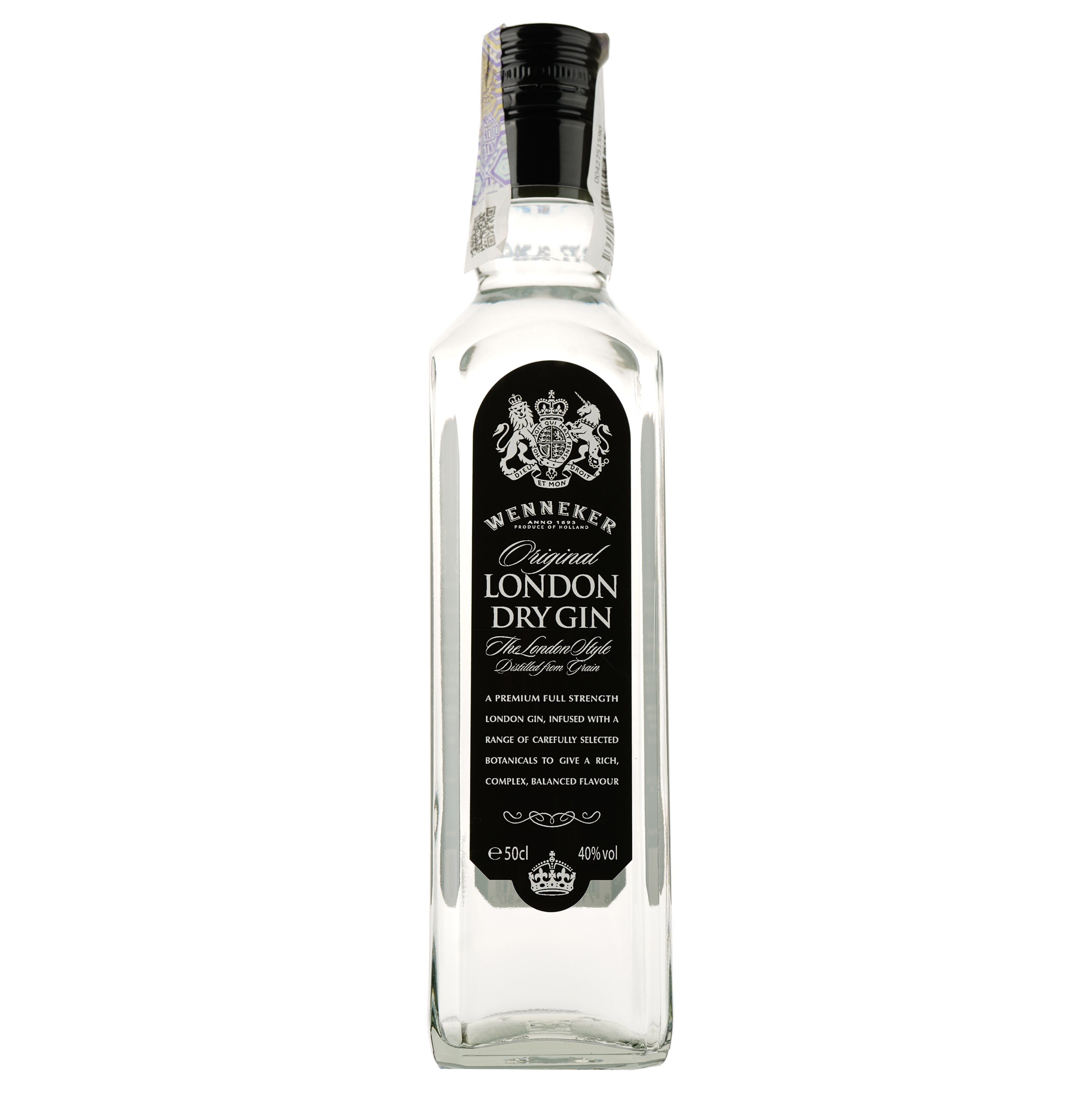 Джин Wenneker Original London Dry Gin, 40%, 0,5 л (549362) - фото 2
