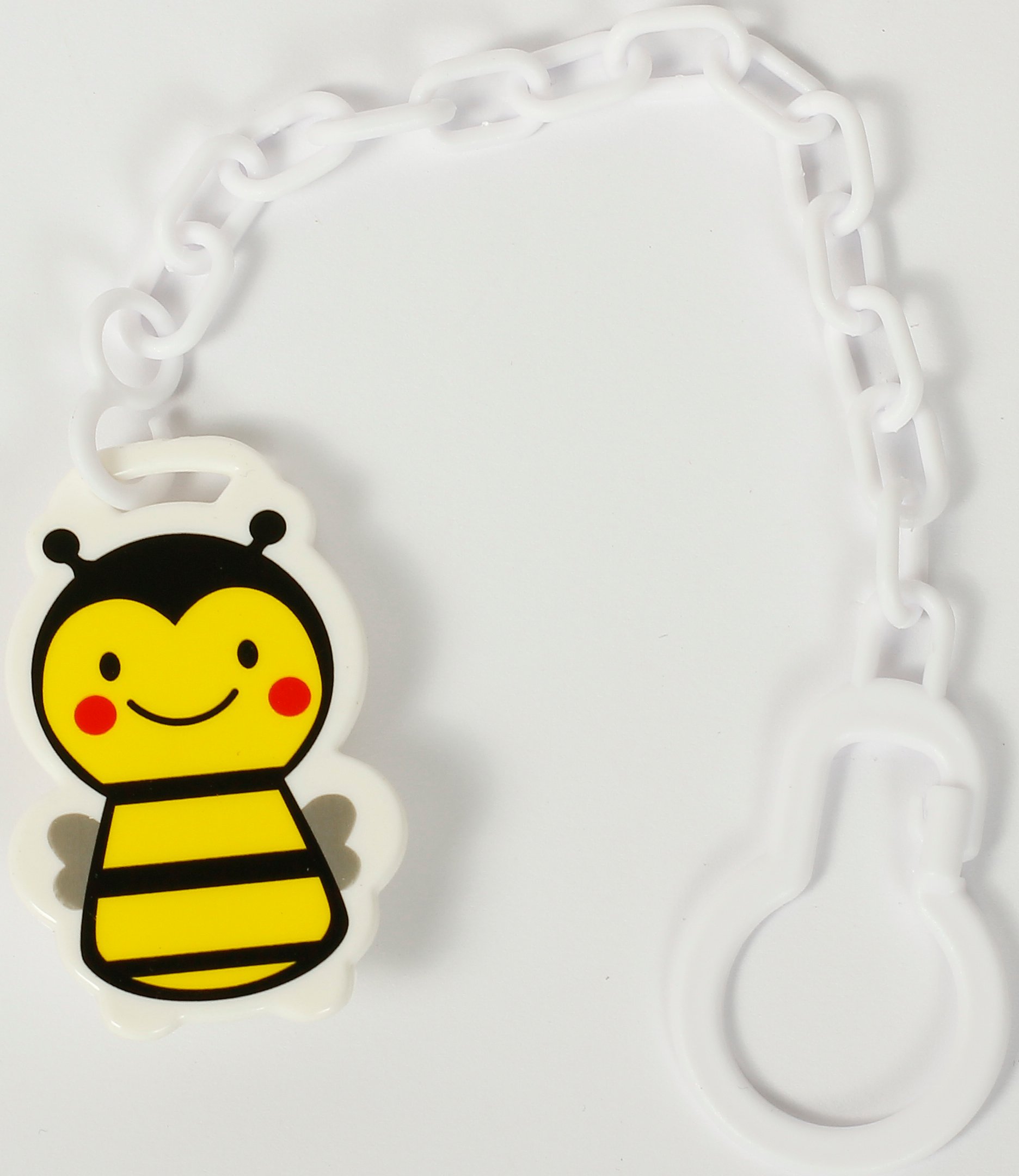 Ланцюжок для пустушки Курносики Бджілка, з кліпсою, жовтий (7191) - фото 2