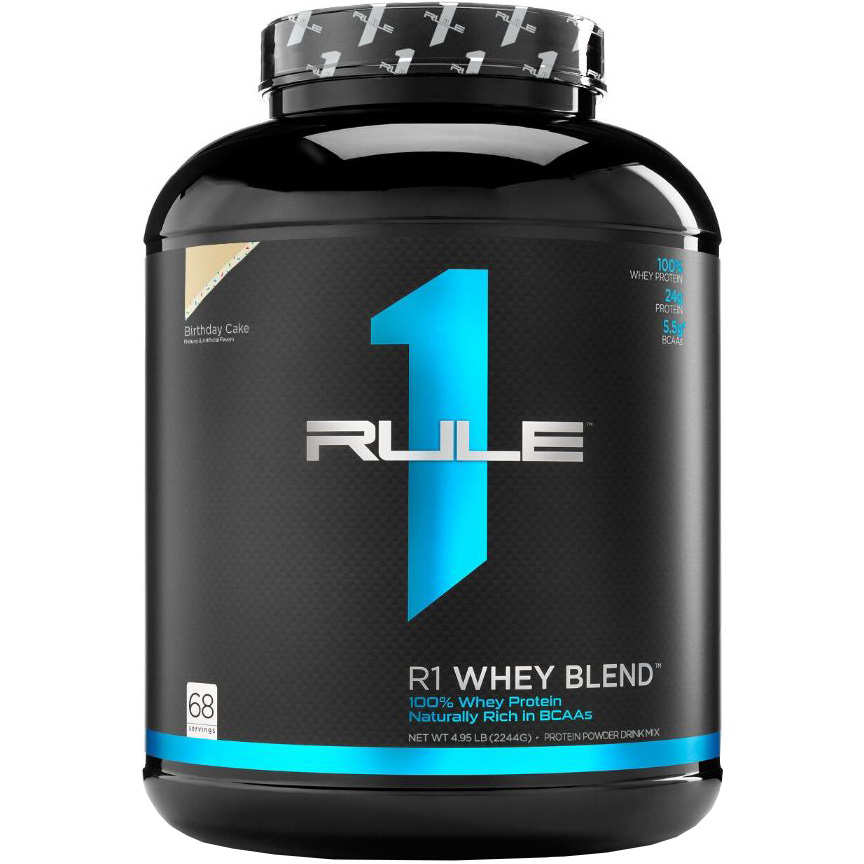 Протеїн Rule 1 R1 Whey Blend Святковий торт 2244 г - фото 1