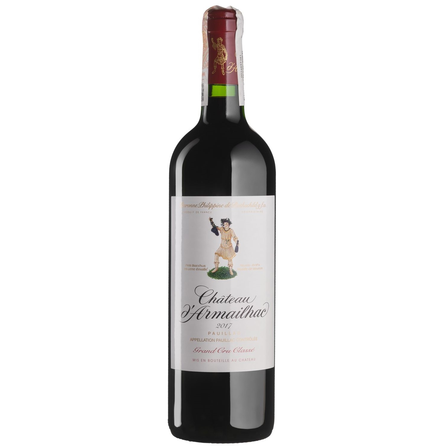 Вино Baron Philippe de Rothschild Chateau d'Armailhac 2017, червоне, сухе, 0,75 л - фото 1
