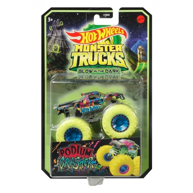 Базова машинка-позашляховик Hot Wheels Monster Trucks Power Сяючі в темряві 1:64 в асортименті (HCB50) - фото 7