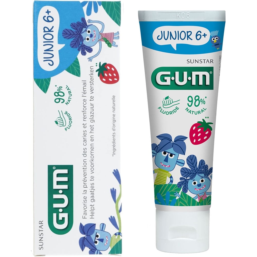 Зубна паста-гель GUM Junior Strawberry 50 мл - фото 1