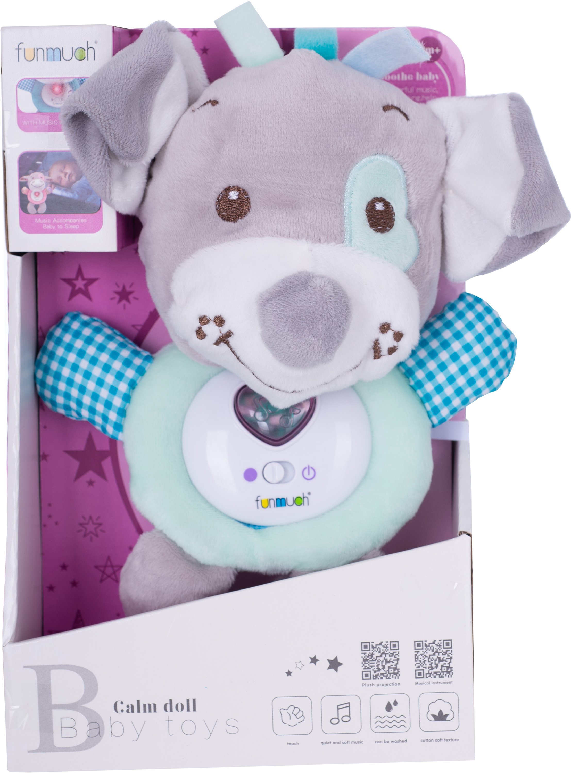 Мягкая игрушка Funmuch Baby Собачка, со световыми и музыкальными эффектами (FM888-4) - фото 4