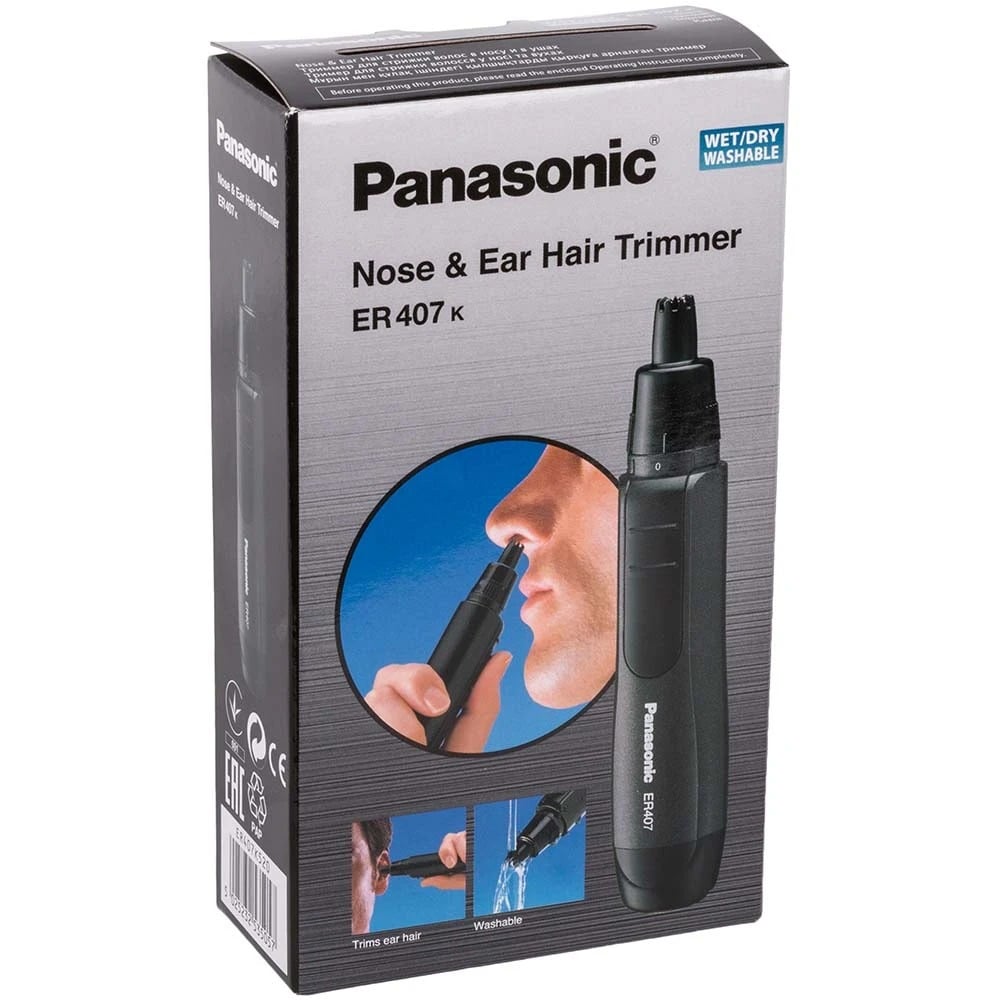 Триммер для стрижки волос в носу и в ушах Panasonic черная - фото 4