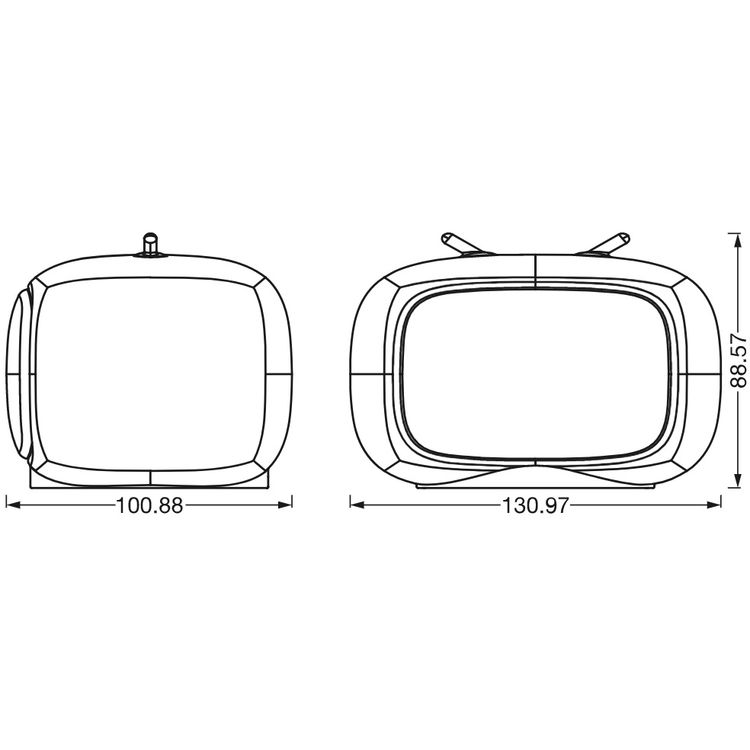 Cвітильник нічник Ledvance Nightlux Touch Retro TV з акумулятором (4058075602137) - фото 3