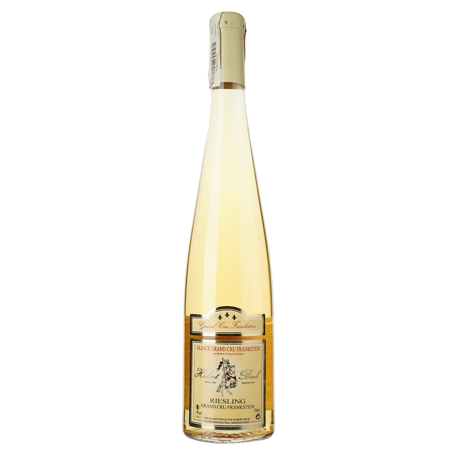 Вино Hubert Beck Riesling Grand Cru Frankstein, біле, сухе, 13%, 0,75 л (37237) - фото 1