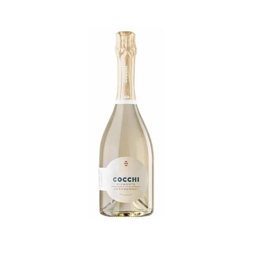 Игристое вино Cocchi PrimoSecolo Piemonte Chardonnay Brut, белое, брют, 12%, 0,75 л - фото 1