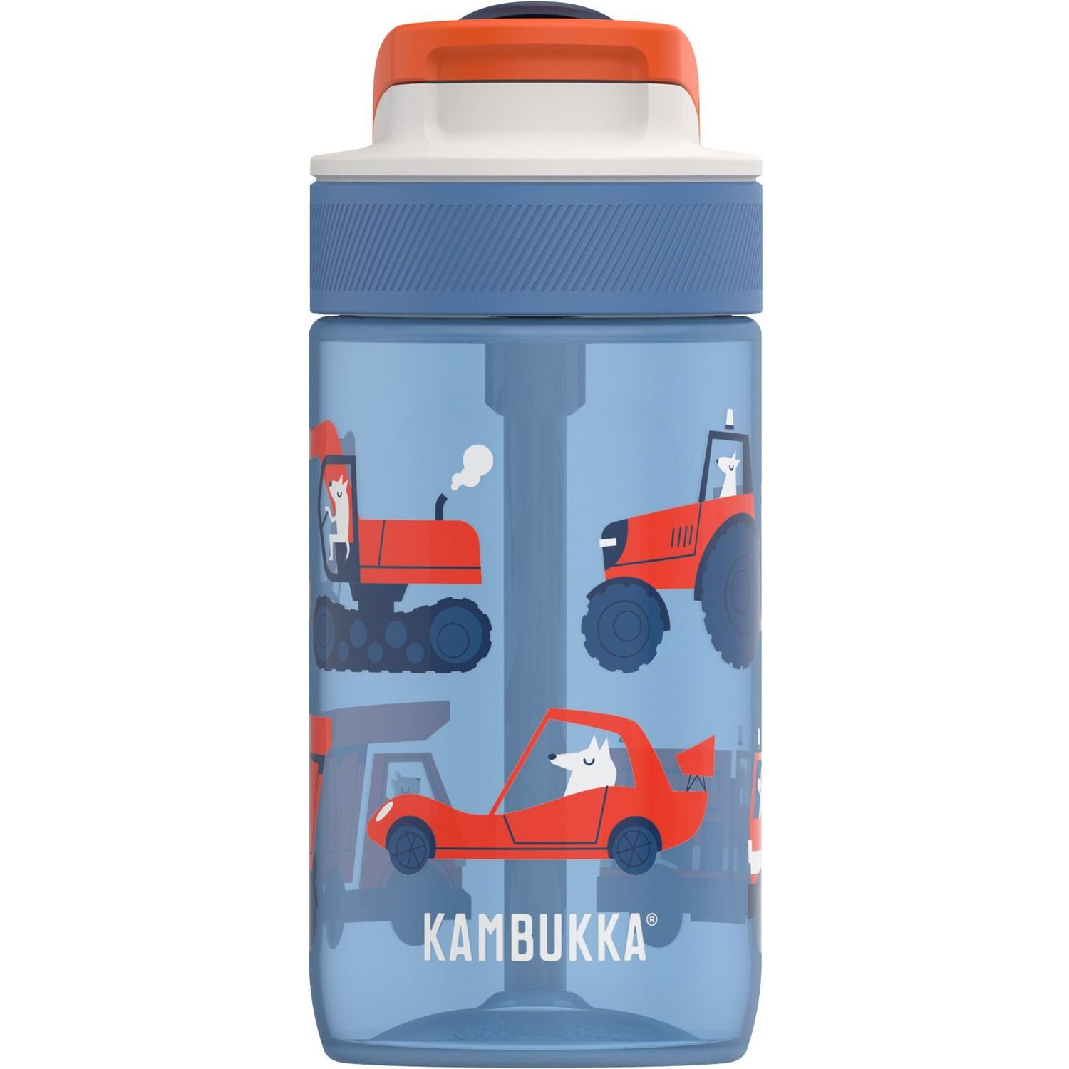 Бутылка для воды детская Kambukka Lagoon Kids Road Dogs, 400 мл, синяя (11-04044) - фото 4