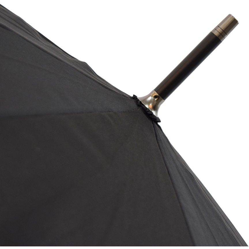 Зонт-трость Bergamo Line черный с оранжевым (7130010) - фото 3