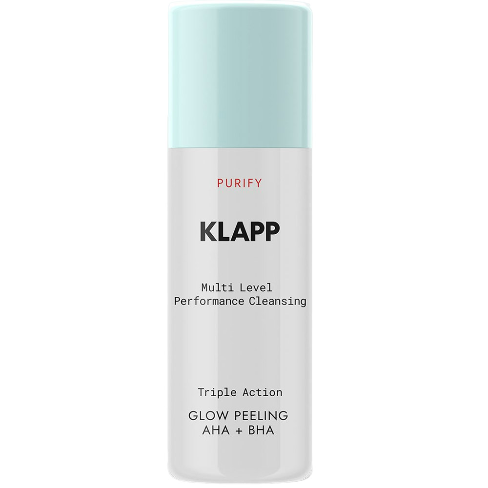Комплексний пілінг Klapp Multi Level Performance Purify Triple Action Glow Peeling With AHA + BHA для сяяння шкіри 30 мл - фото 1