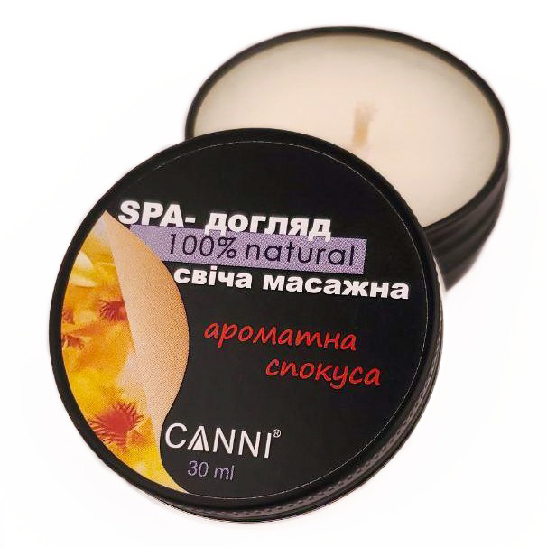 Свічка масажна для манікюру Canni SPA-догляд Ароматна спокуса 30 мл - фото 2