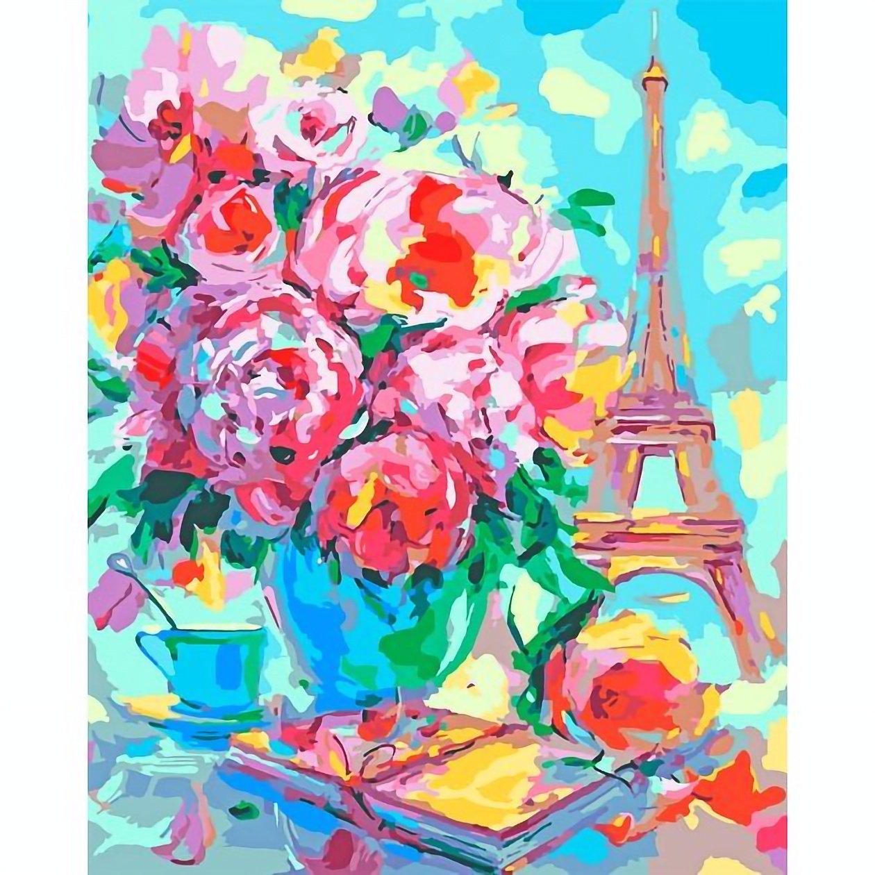 Картина по номерам Santi Цветущий Париж, 40х50 см (954489) - фото 1