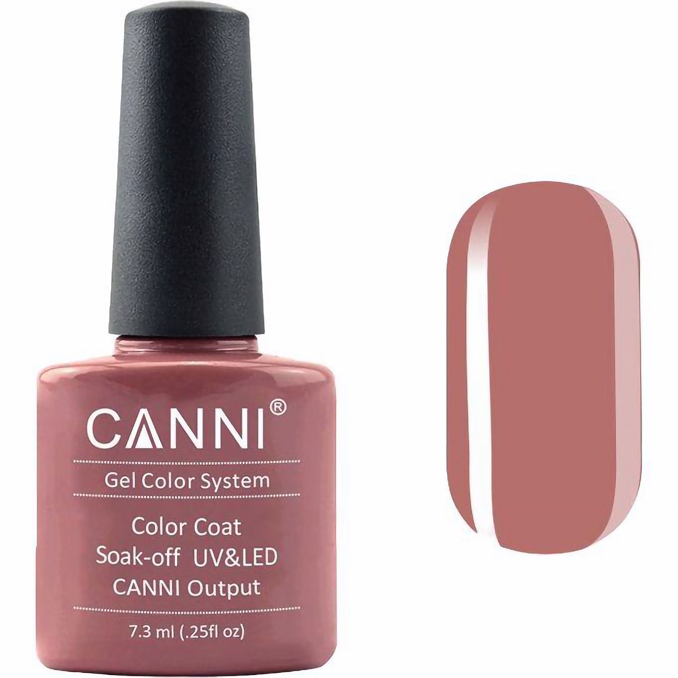 Гель-лак Canni Color Coat Soak-off UV&LED 72 темно-теракотовий 7.3 мл - фото 1