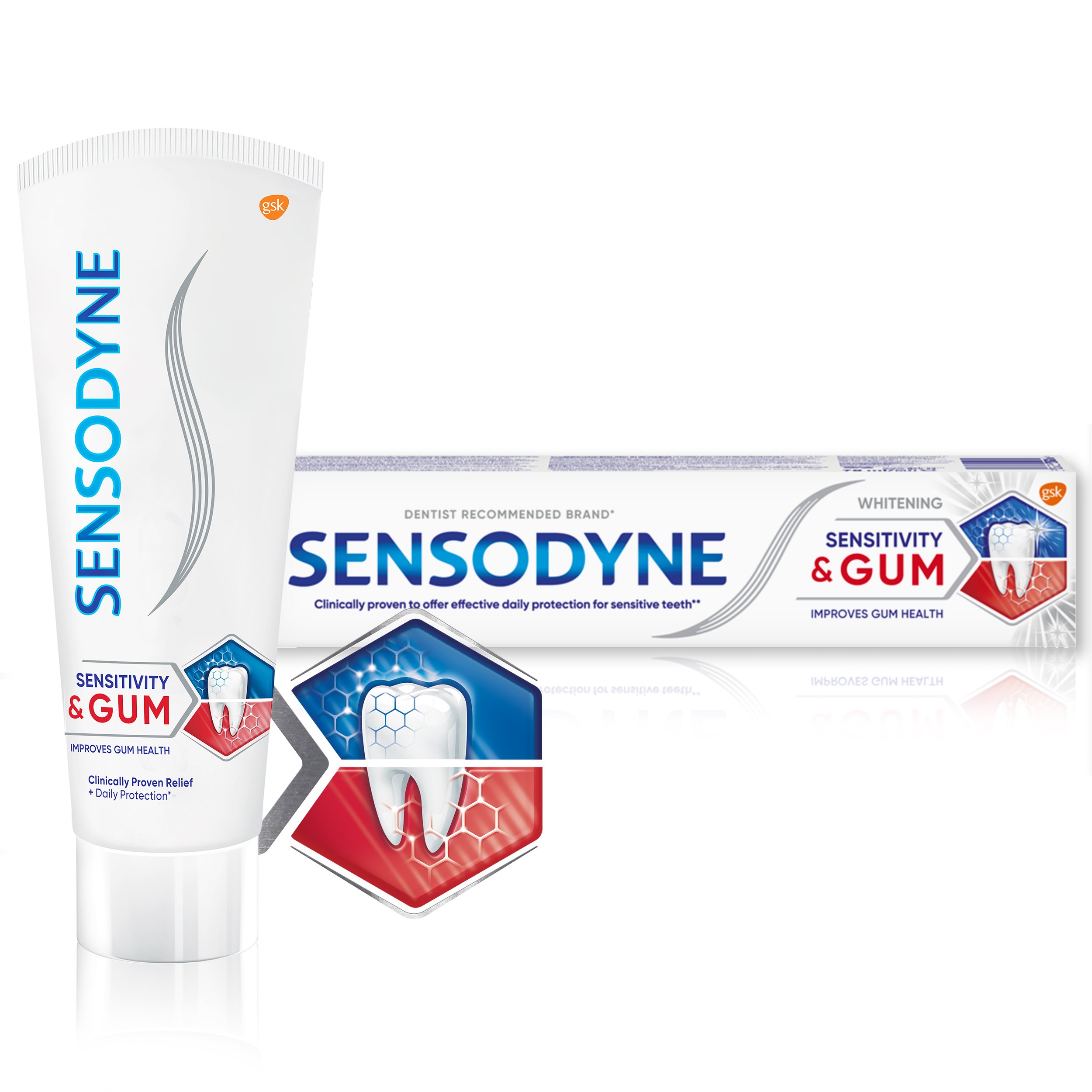 Зубная паста Sensodyne Чувствительность зубов и защита десен Отбеливающая, 75 мл - фото 6