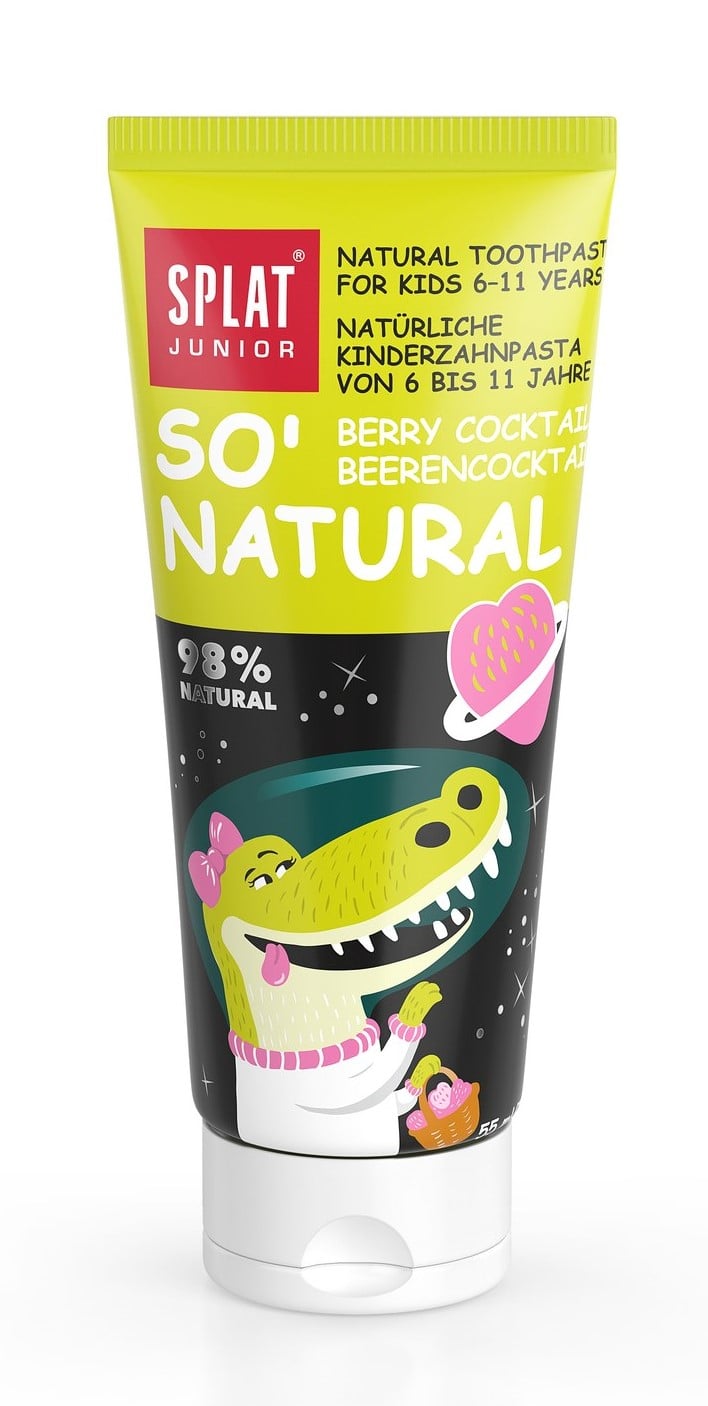 Детская зубная паста Splat Junior So' Natural Ягодный коктейль, 73 г - фото 2