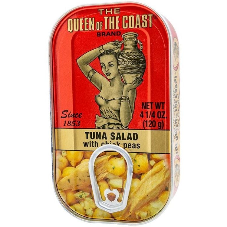 Консервований салат The Queen of The Coast з тунцем та нутом 120 г (921066) - фото 1