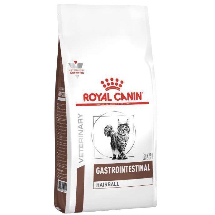 Сухий дієтичний корм для котів Royal Canin Gastrointestinal Hairball при порушенні травлення, викликаного наявністю волосяних грудочок, 4 кг (2722040) - фото 1