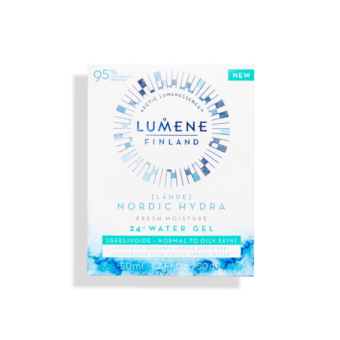 Увлажняющий и освежающий аква-гель Lumene Lahde Fresh Moisture 24h, 50 мл (8000019474229) - фото 3