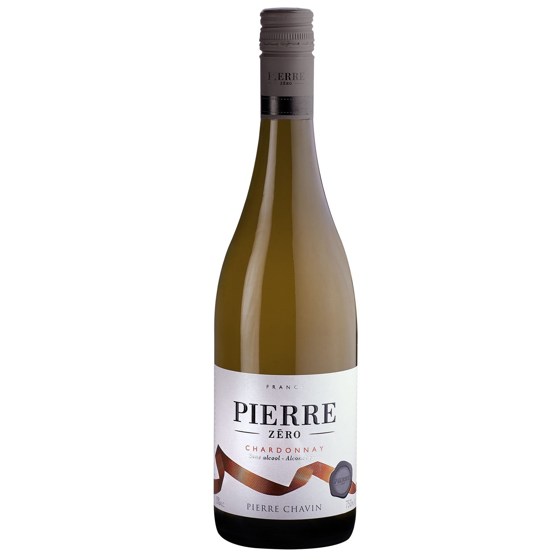 Вино безалкогольное Pierre Zéro Chardonnay, белое, полусладкое, 0,75 л - фото 1