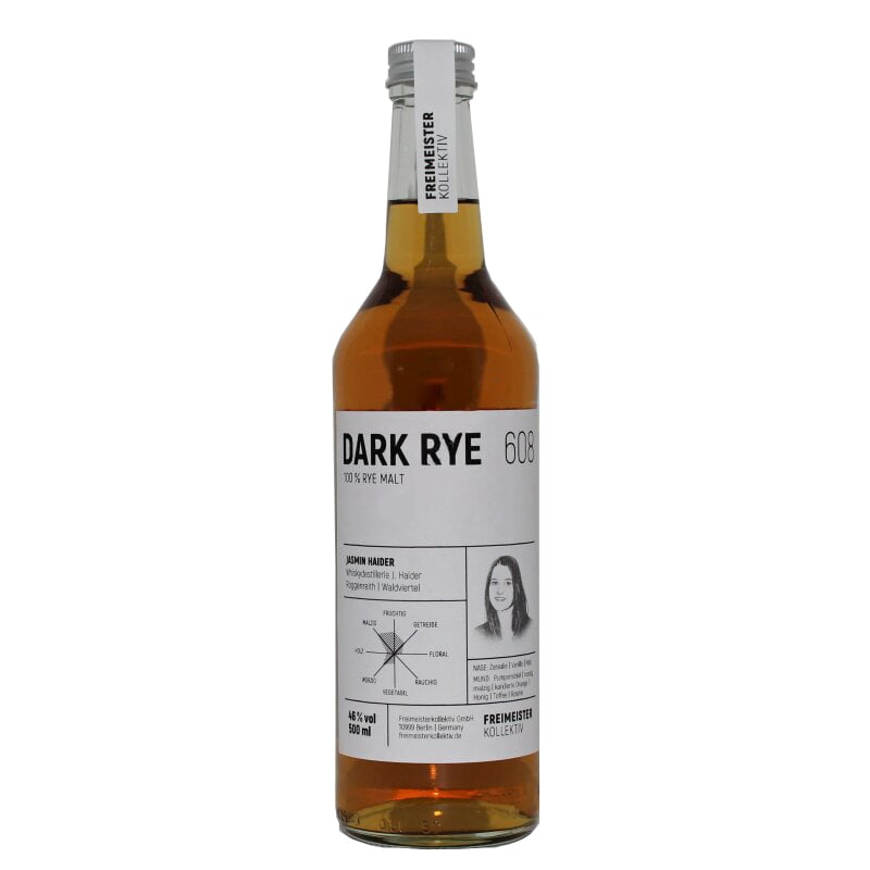 Виски Freimeisterkollektiv Dark Rye 608 Austrian Whisky 46% 0.5 л - фото 1