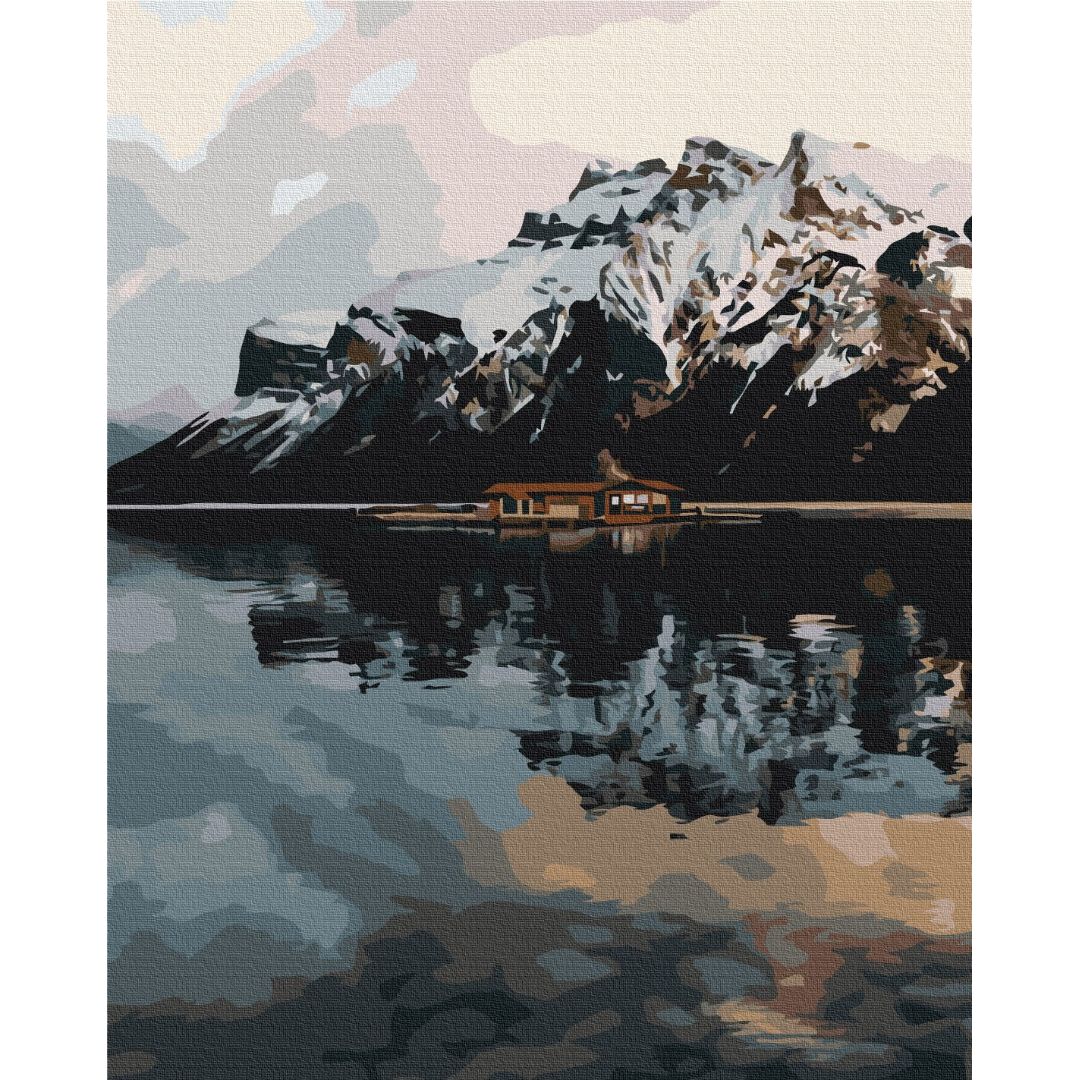 Картина по номерам Домик в горах Brushme 40x50 см разноцветная 000276742 - фото 1