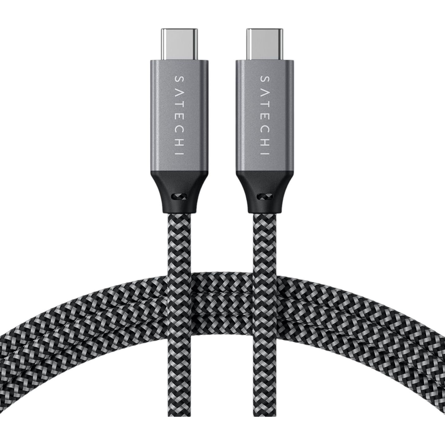 Кабель Satechi USB4 C to C Cable 100W Space Gray 0.8 м - фото 3