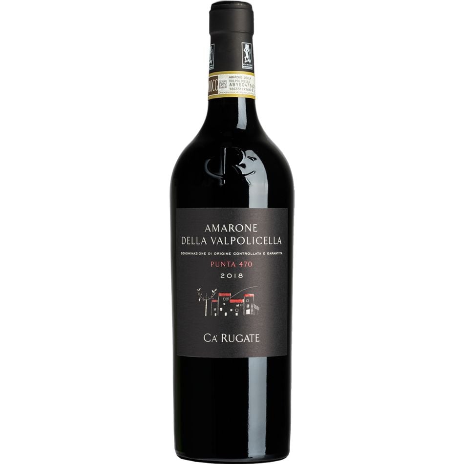 Вино Ca' Rugate Amarone della Valpolicella Punta 470 DOCG 2018 червоне сухе 0.75 л - фото 1