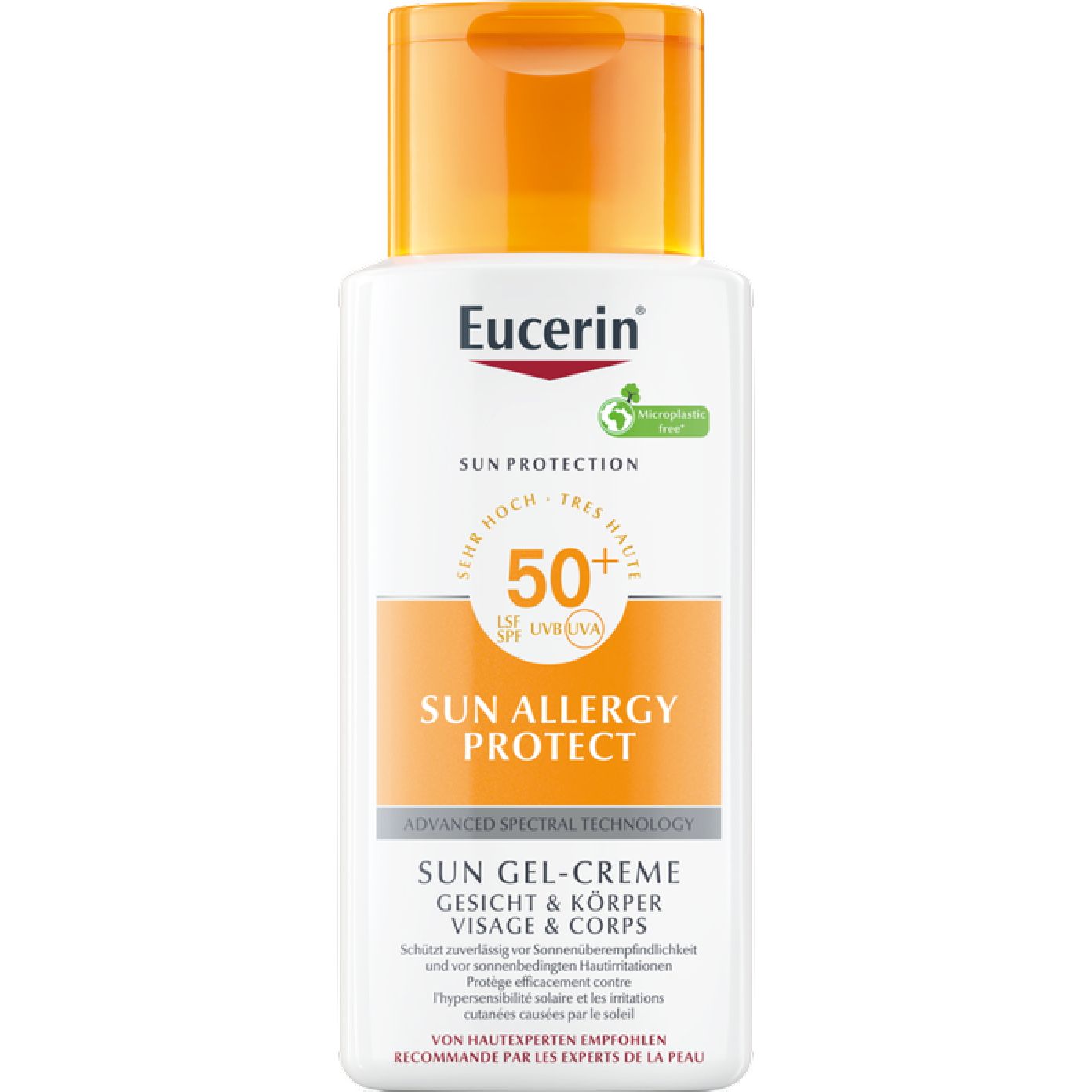 Солнцезащитный крем-гель Eucerin Sun Allergy Protect SPF 50, 150 мл - фото 1