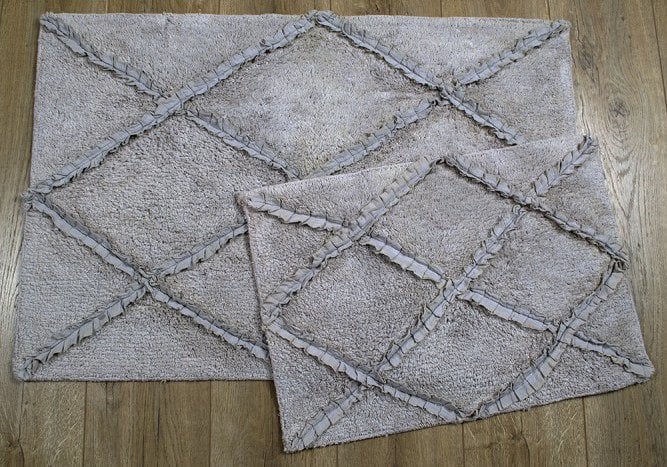 Набір килимків Irya Nadia gri, 90х60 см і 60х40 см, сірий (svt-2000022214025) - фото 1