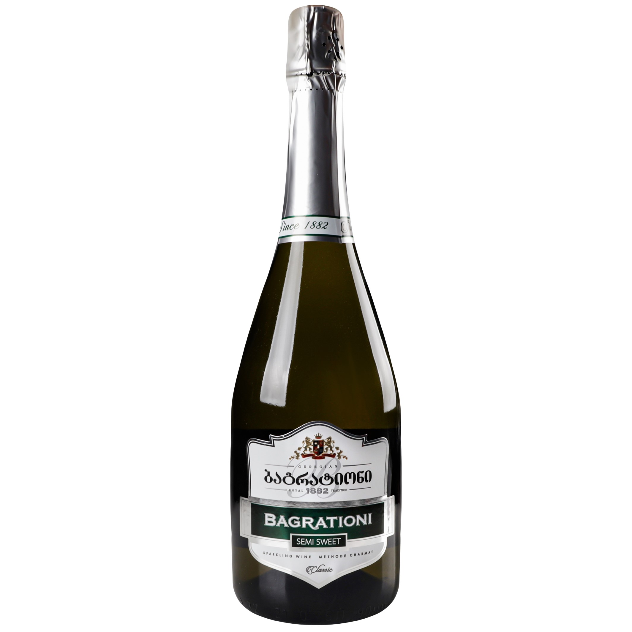 Вино ігристе Bagrationi Classic Semi-sweet, біле, напівсолодке, 12%, 0,75 л (217114) - фото 1