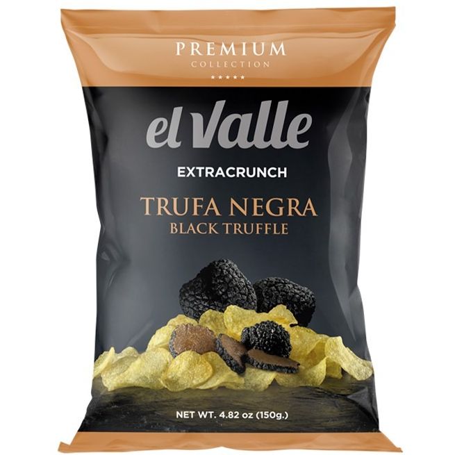 Картофельные чипсы El Valle Trufa Negra Premium Collection 45 г - фото 1