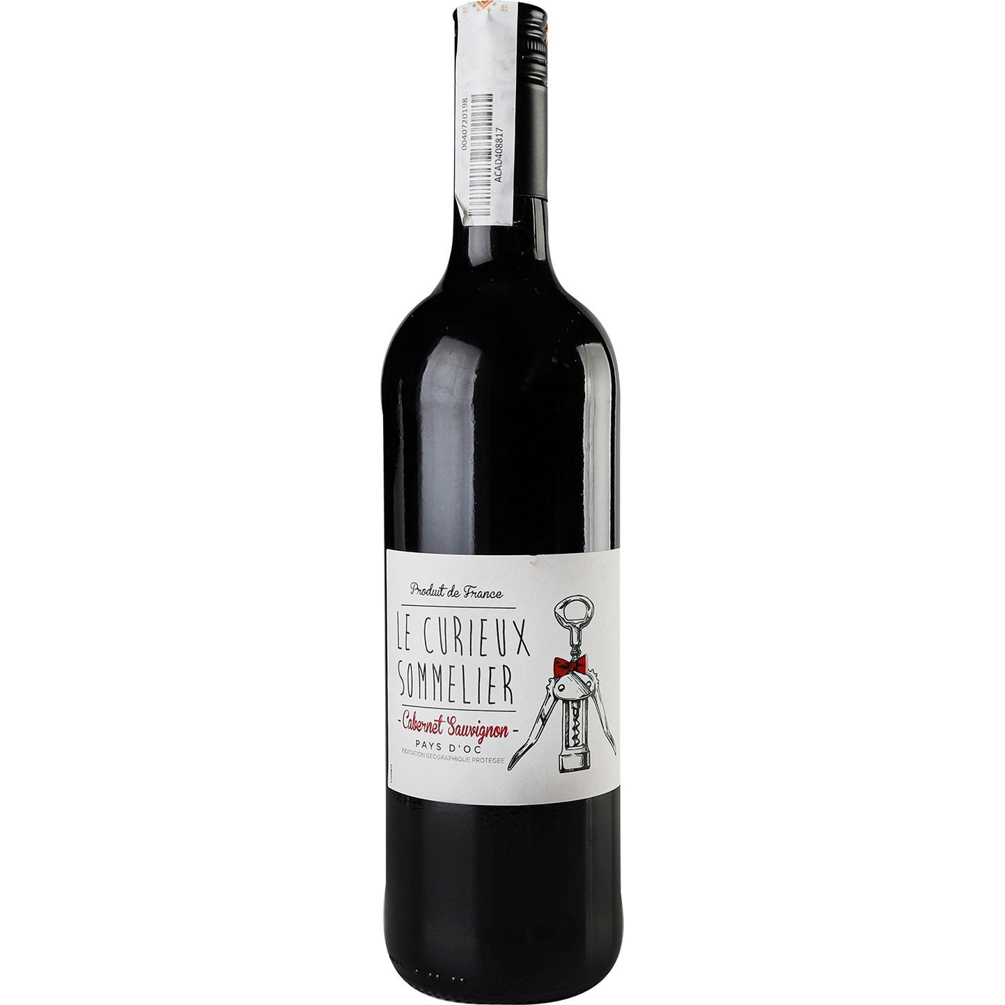 Вино Le Curieux Sommelier Cabernet Sauvignon, красное, сухое, 0,75 л - фото 1