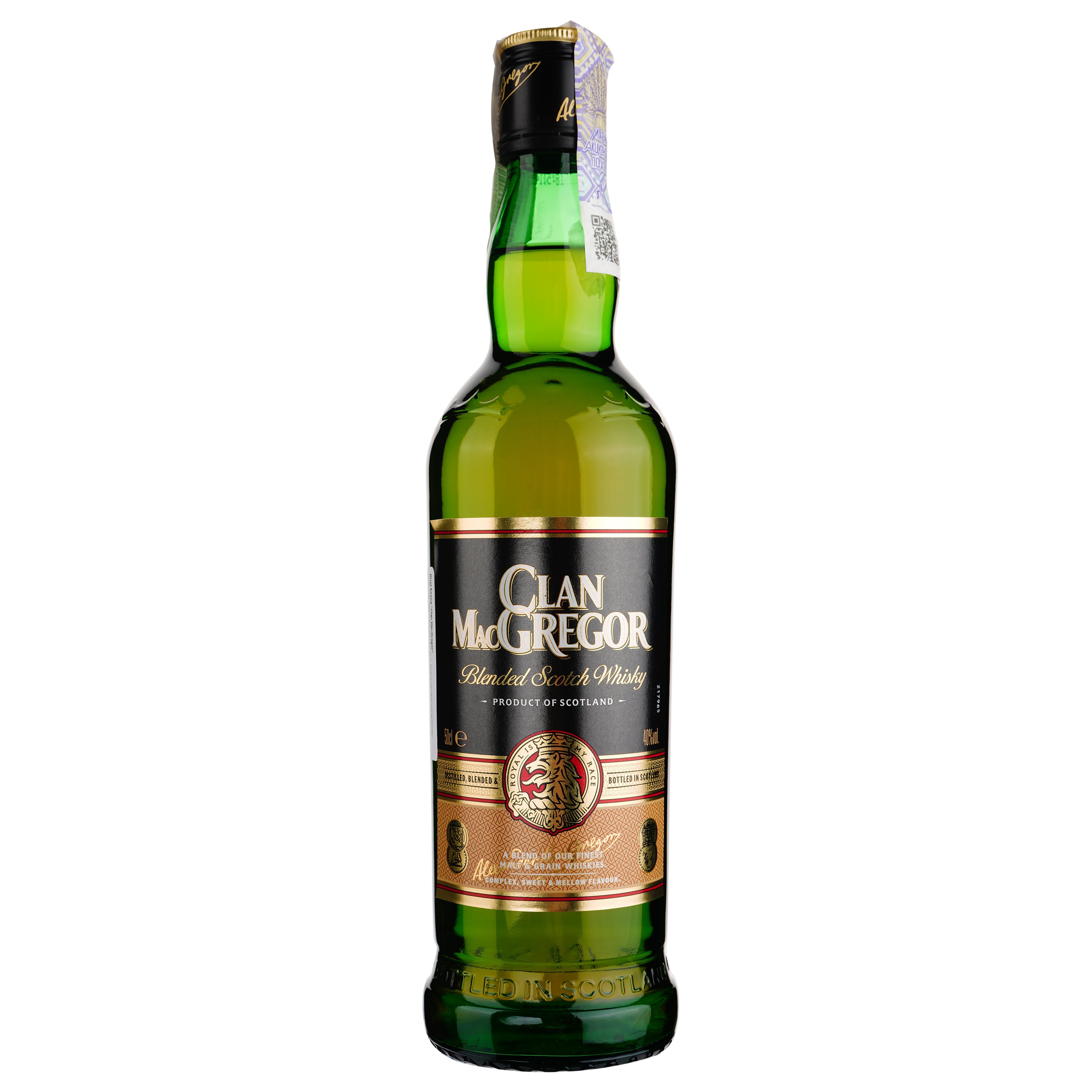 Віски Clan MacGregor Blended Scotch Whisky, 40%, 0,5 л - фото 1