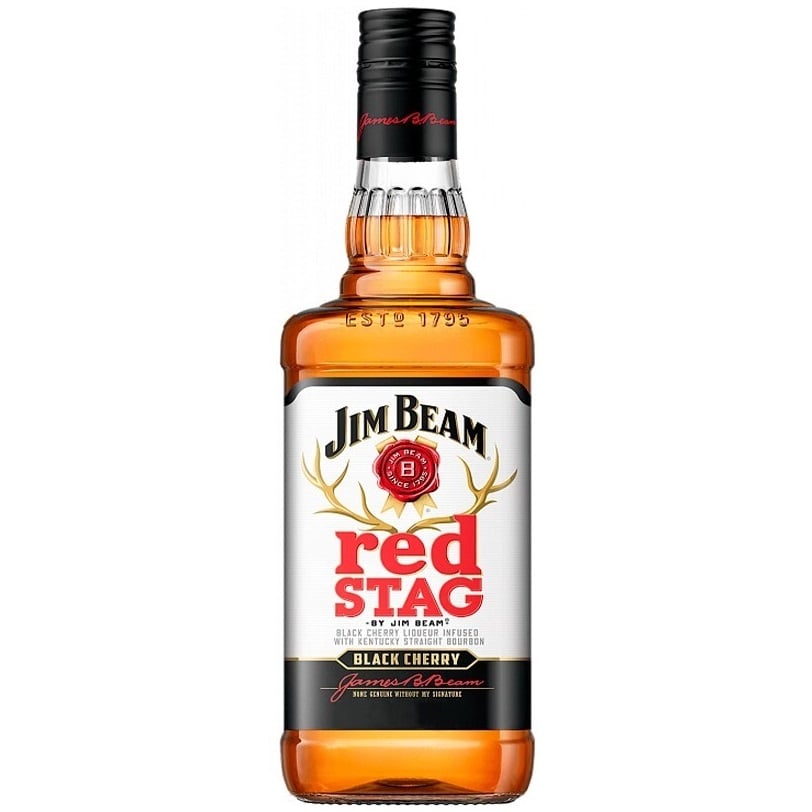 Ликер Jim Beam Red Stag Black Cherry 32.5% 1 л - фото 1
