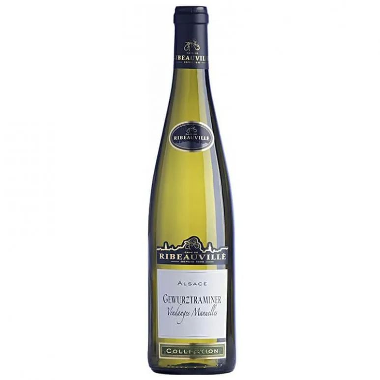 Вино Cave de Ribeauville Gewurztraminer, біле, напівсухе, 13,5%, 0,75 л - фото 1