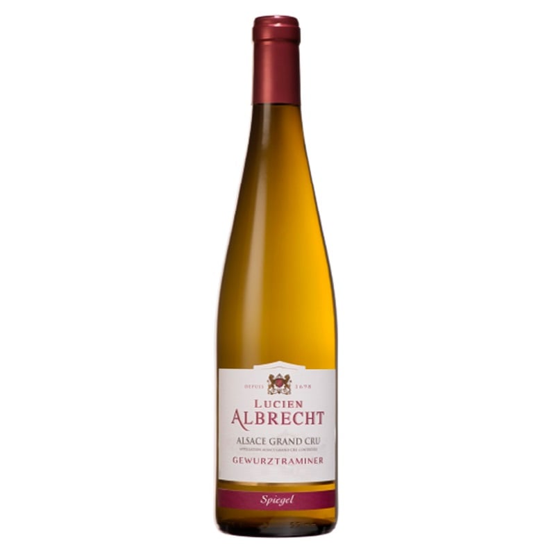 Вино Lucien Albrecht Gewürztraminer Grand Cru Spiegel, біле, напівсолодке, 13,5%, 0,75 л - фото 1