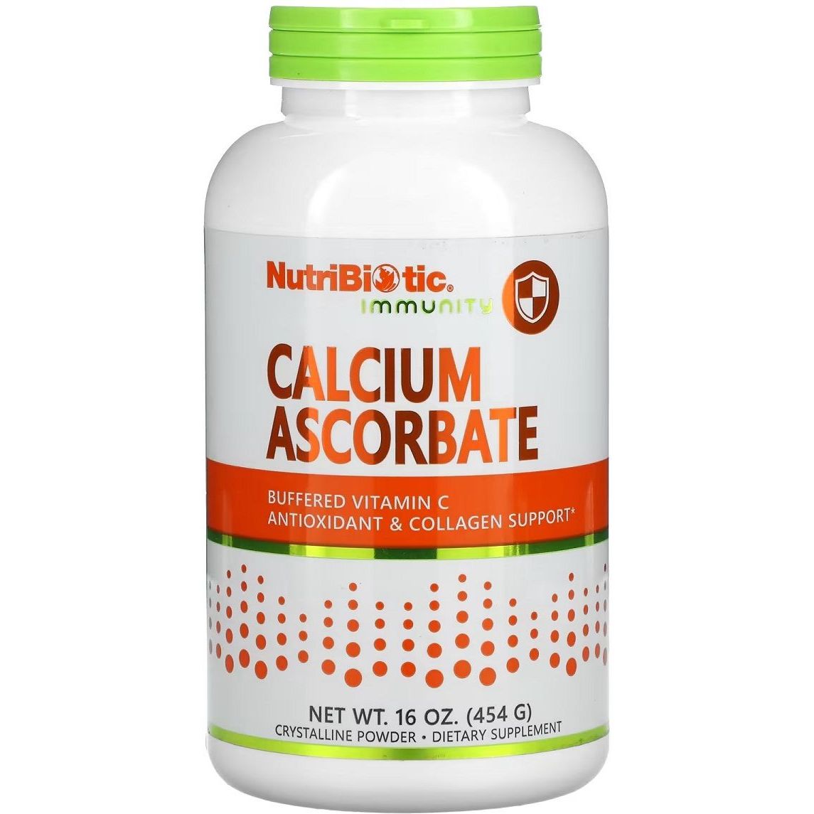 Аскорбат кальция NutriBiotic Immunity Calcium Ascorbate 454 г - фото 1