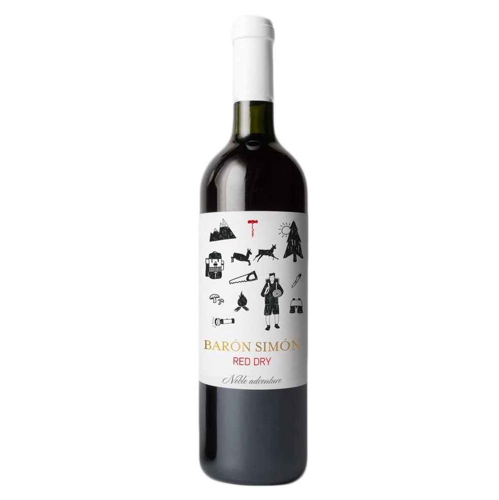 Вино Baron Simon Tinto, красное, сухое, 0,75 л - фото 1